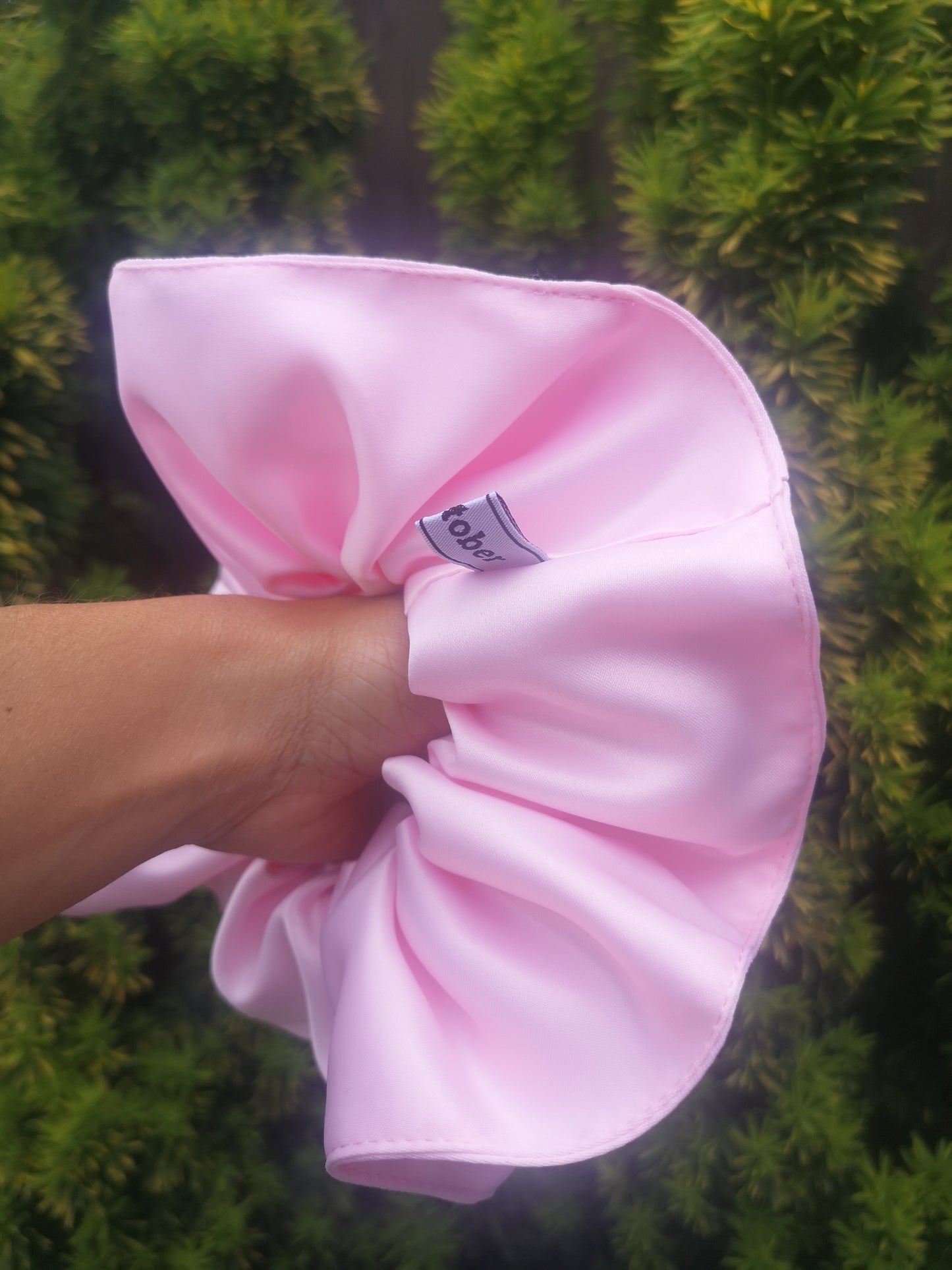 Ariana Scrunchie Bubblegum Pink Satin