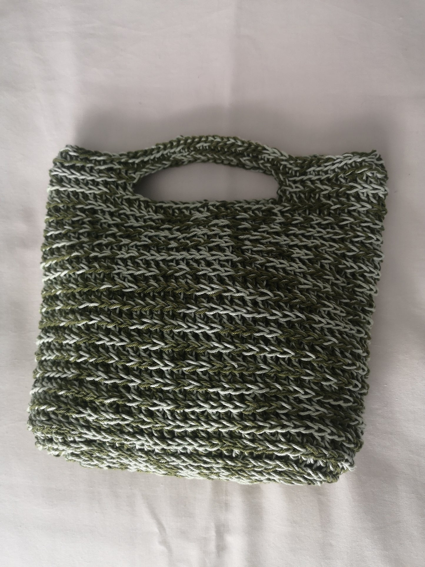 Fatima Mini Crochet Bag in Green Mix 100% Cotton